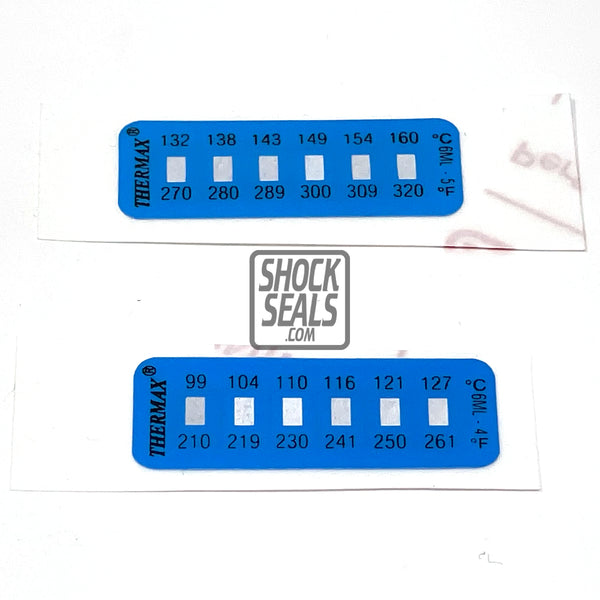 TATTLE TALE ADHESIVE HEAT TEMPERATURE STRIP